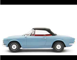 Fiat 124 Sport Spider AS (1438 cc.) 1968 Blu chiaro Laudoracing 1:18 Resinemodell (Türen, Motorhaube... nicht zu öffnen!)